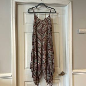 Bohemian style mid length dress